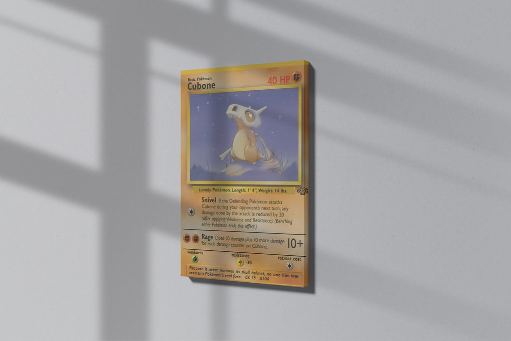 GeekCultcha Pokémon Cubone Premium Canvas Print