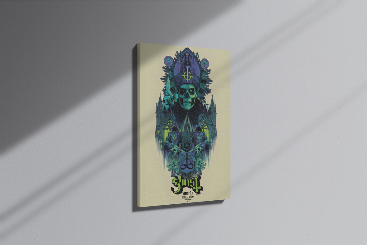 GeekCultcha Ghost Group Artistic Premium Canvas Painting