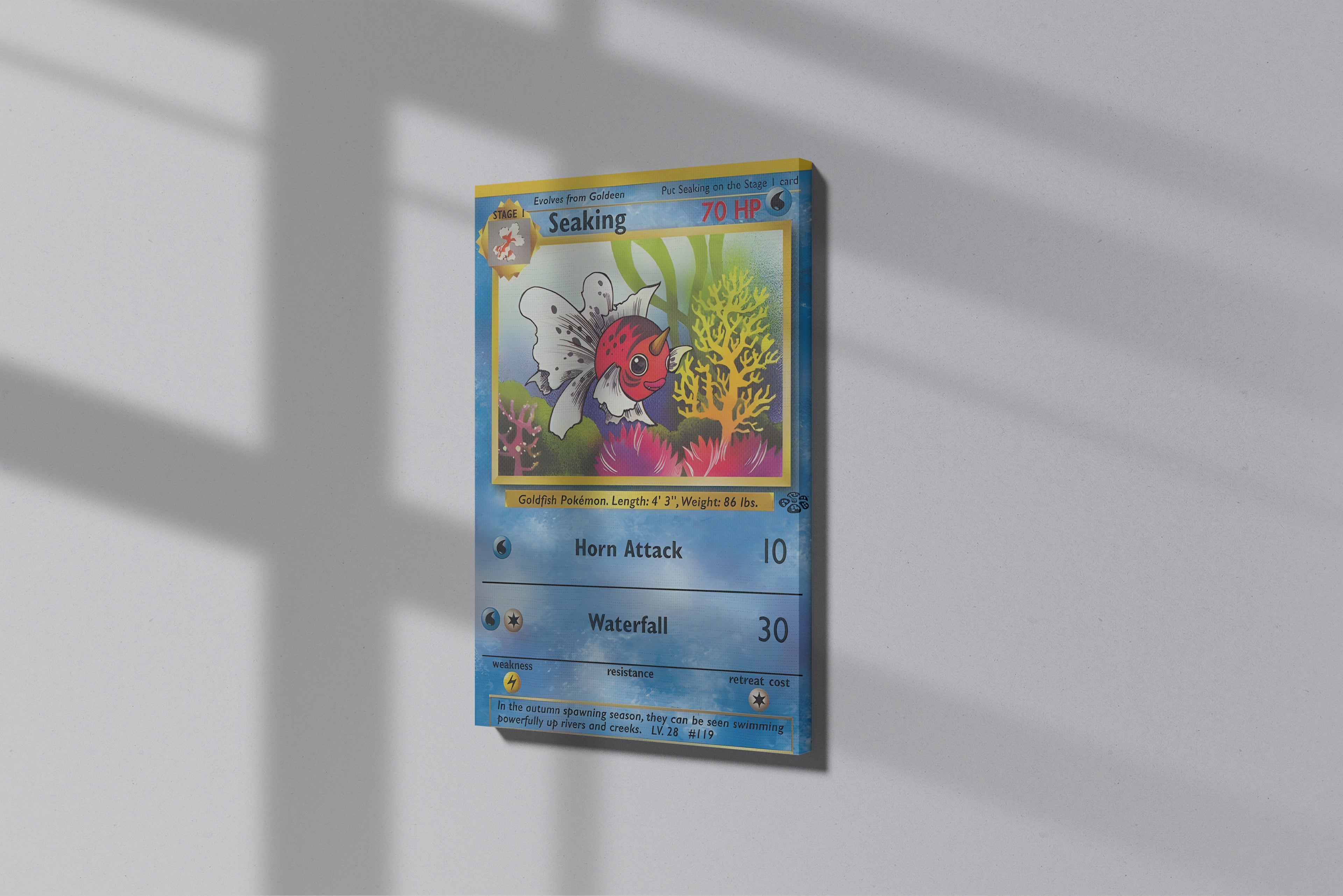 GeekCultcha Pokémon Seaking Premium Canvas Print