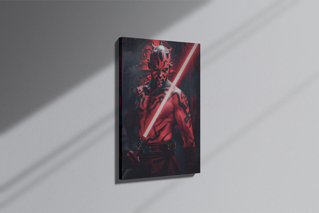 GeekCultcha Star Wars Darth Maul Premium Canvas Print