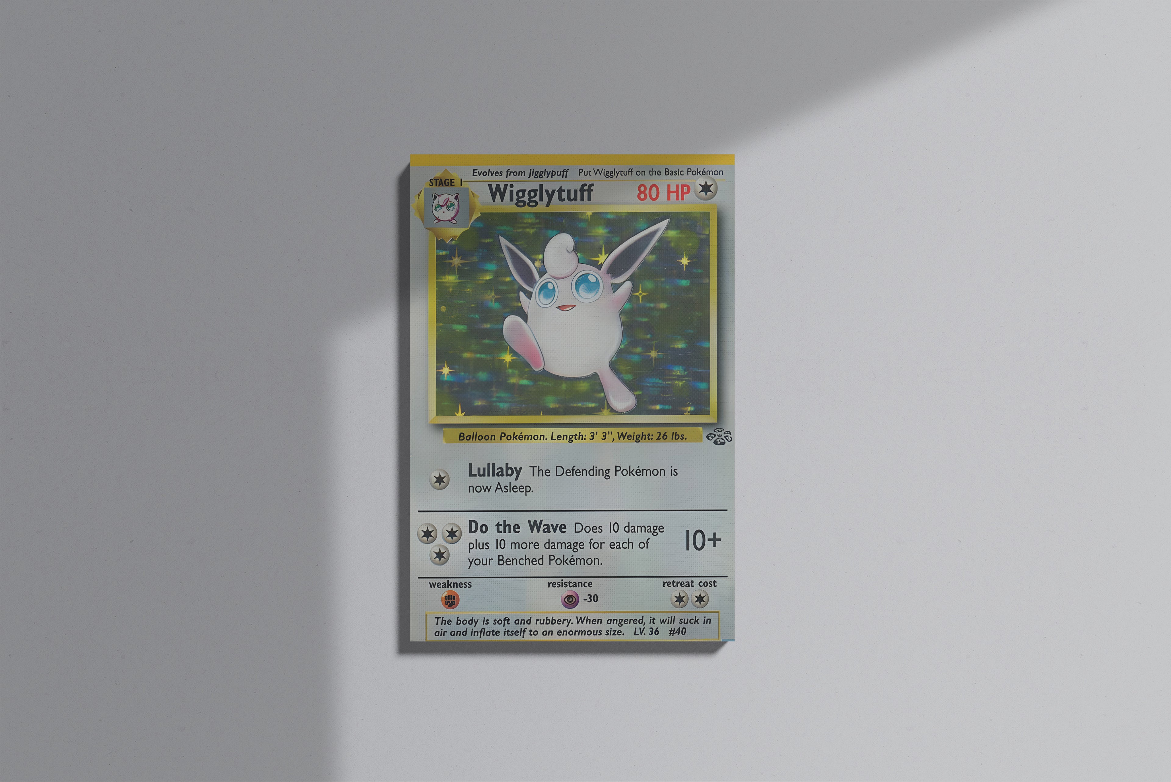 GeekCultcha Pokémon Wigglytuff Premium Canvas Print