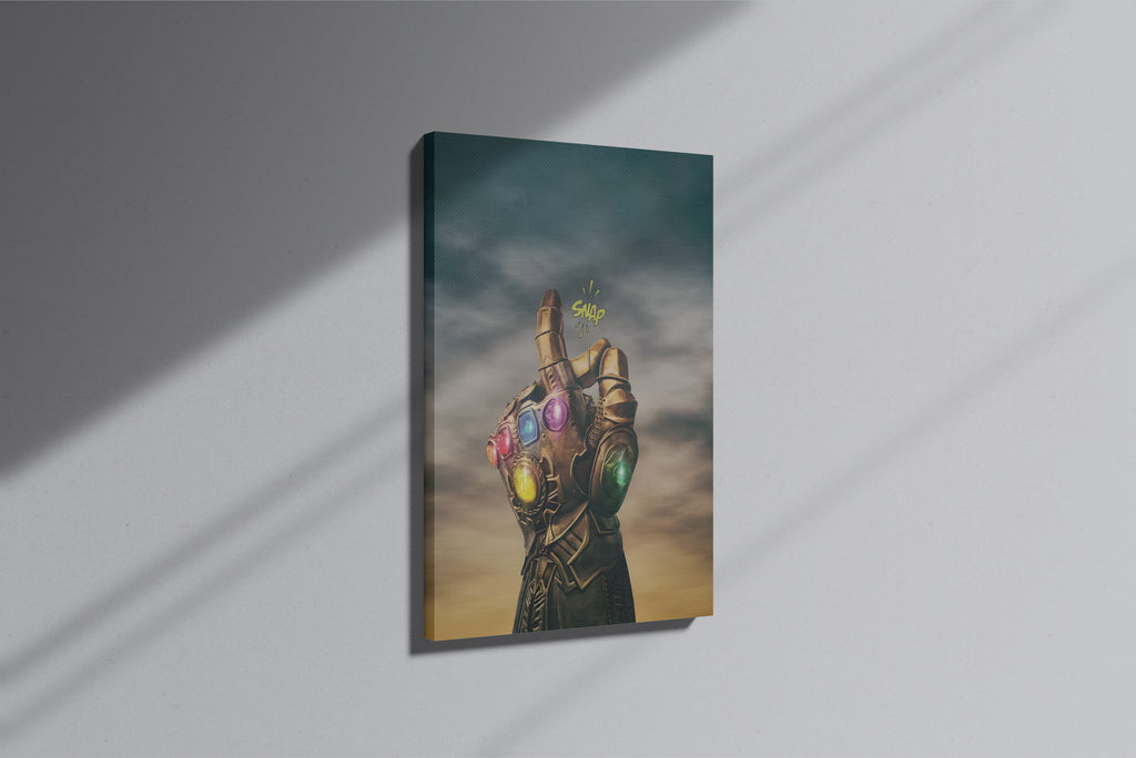 GeekCultcha Marvel Infinity Gauntlet Premium Canvas Painting