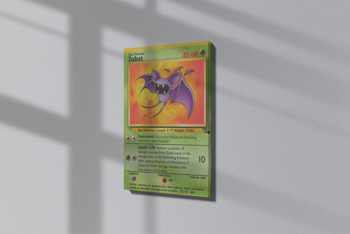 GeekCultcha Pokémon Zubat Premium Canvas Print