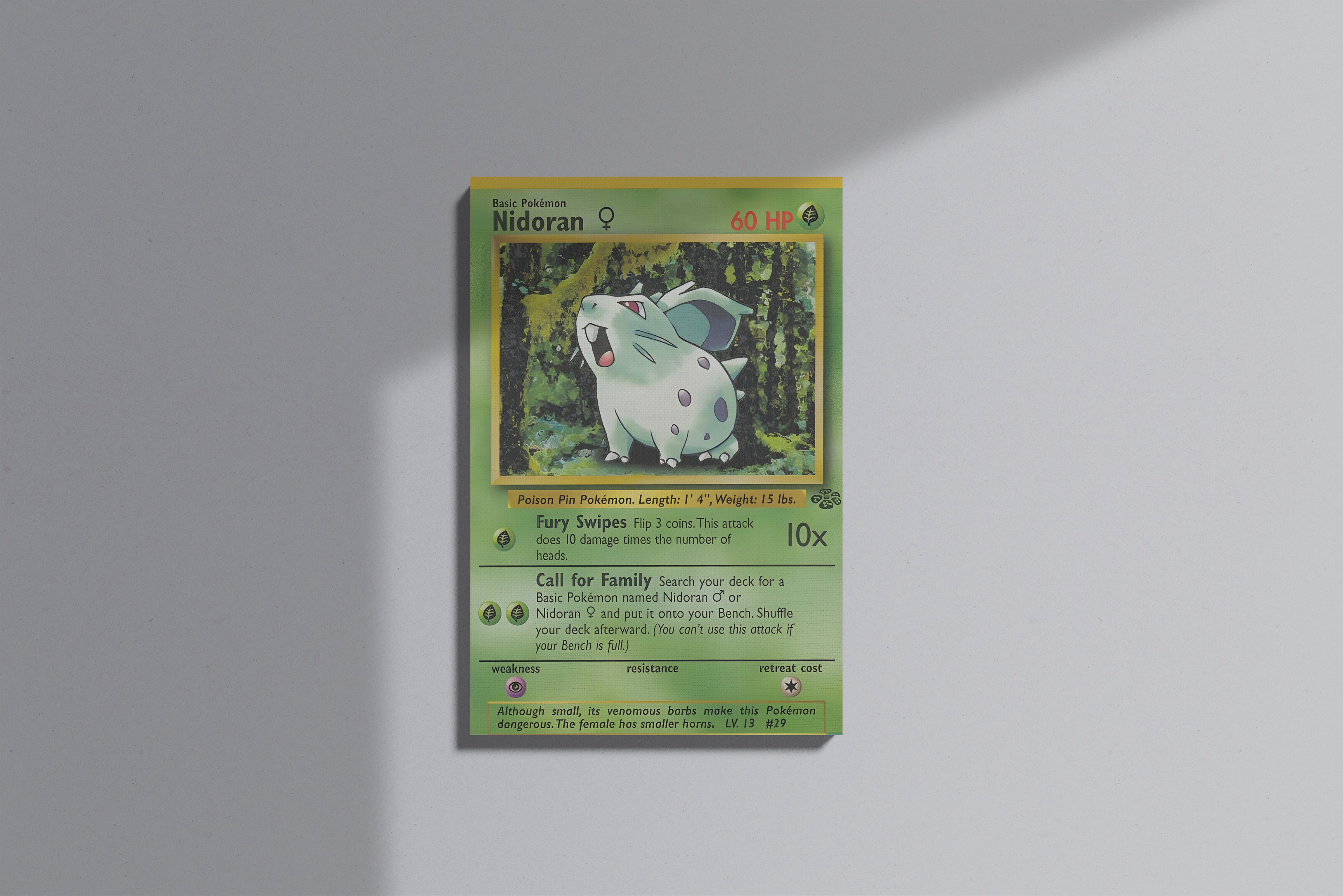 GeekCultcha Pokémon Nidoran♀ Premium Canvas Print
