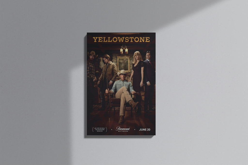 GeekCultcha Yellowstone Series Premium Canvas Painting