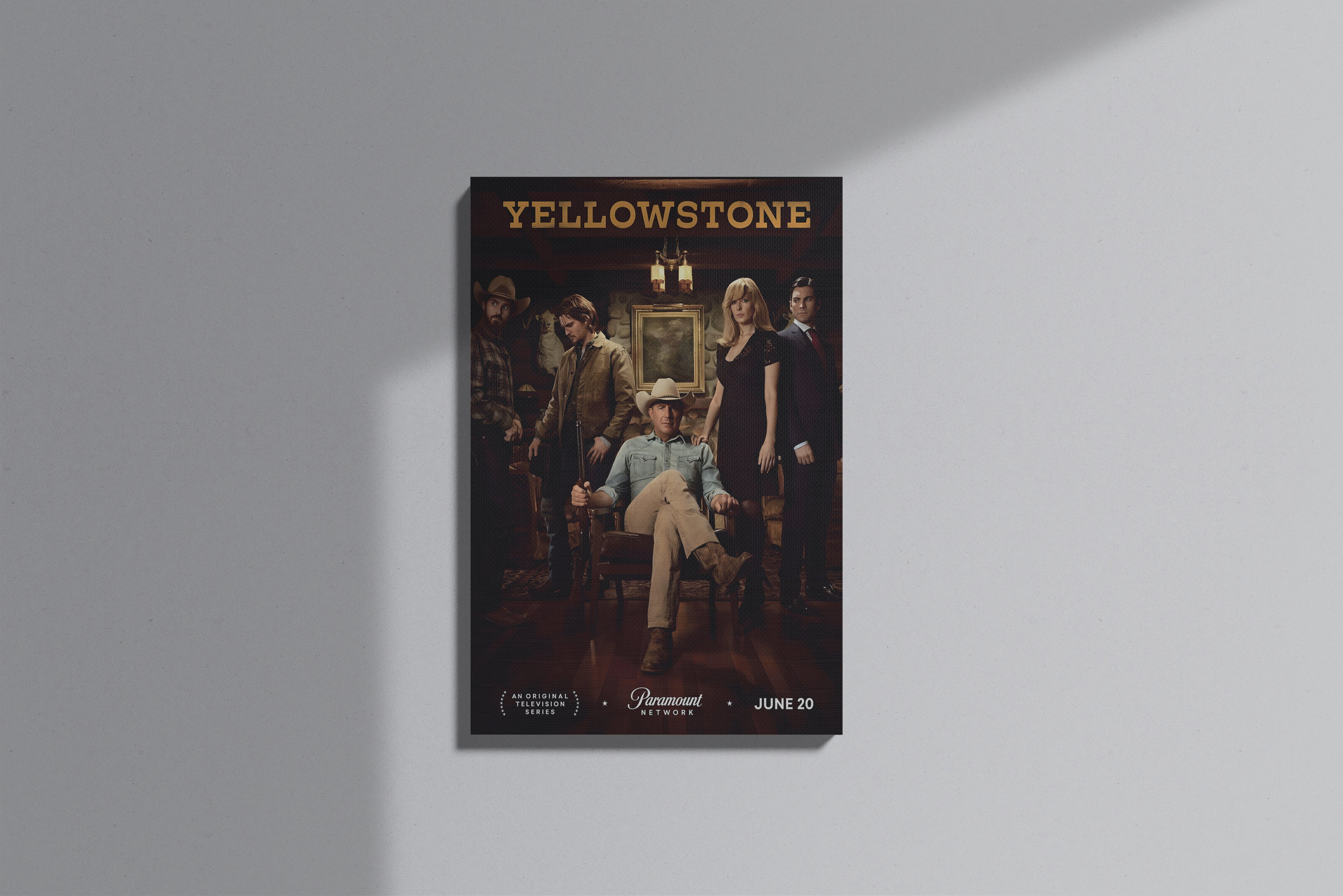 GeekCultcha Yellowstone Series Premium Canvas Painting