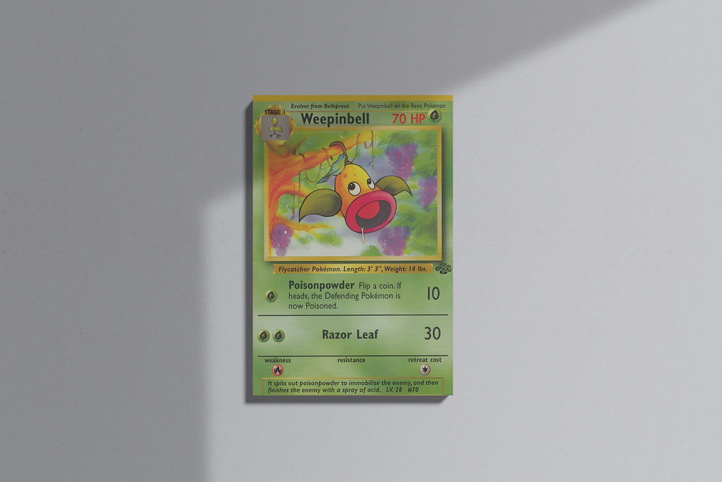 GeekCultcha Pokémon Weepinbell Premium Canvas Print