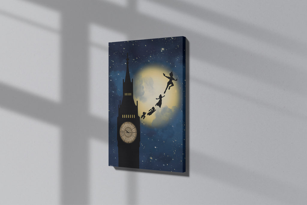 GeekCultcha Disney Peter Pan Themed Premium Canvas Painting