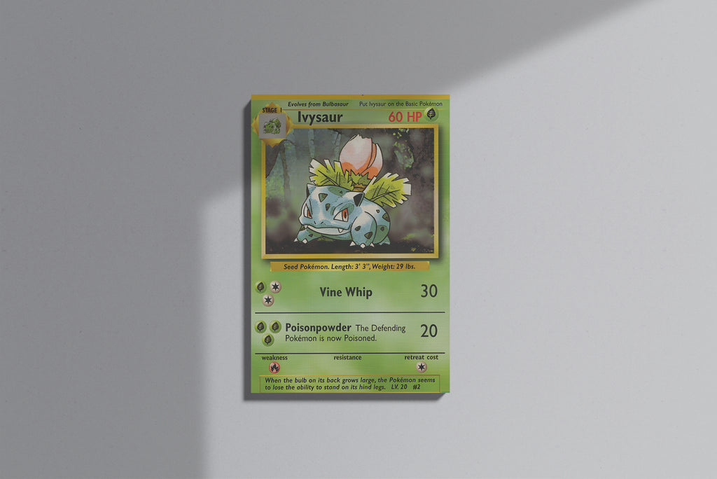 GeekCultcha Pokémon Ivysaur Premium Canvas Print