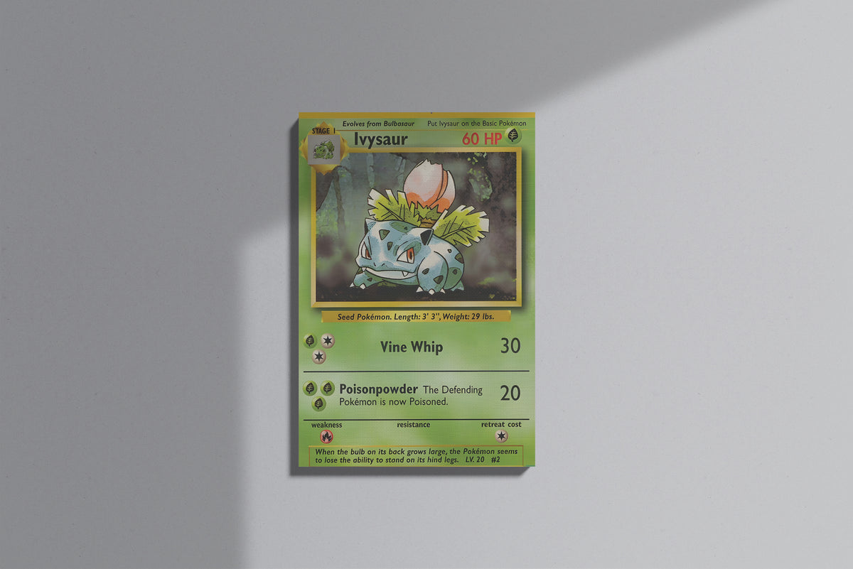 GeekCultcha Pokémon Ivysaur Premium Canvas Print