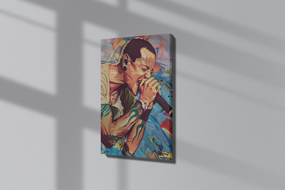 GeekCultcha Linkin Park Soloist Themed Premium Canvas Painting