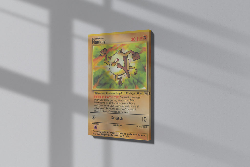 GeekCultcha Pokémon Mankey Premium Canvas Print