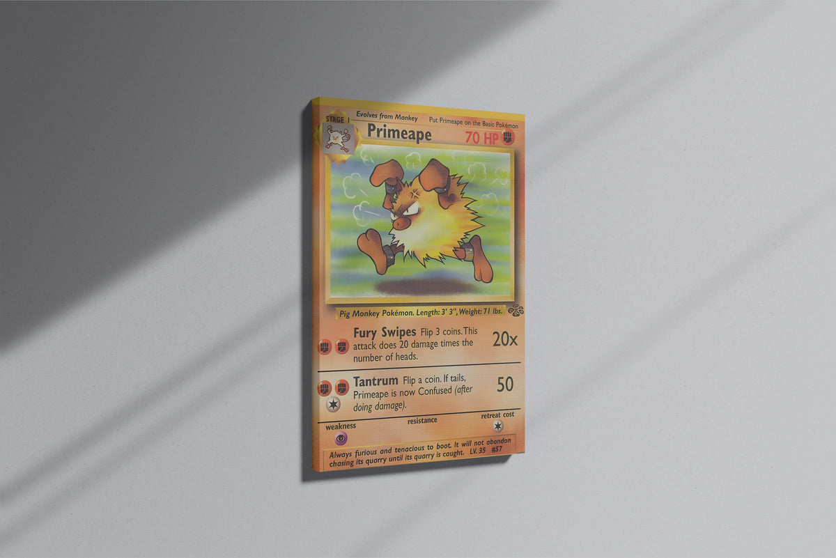 GeekCultcha Pokémon Primeape Premium Canvas Print