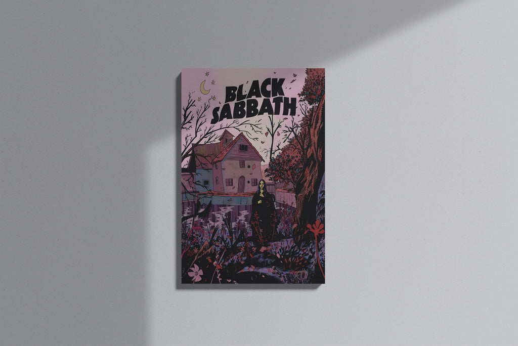 GeekCultcha Black Sabbath Album Themed Premium Canvas Painting