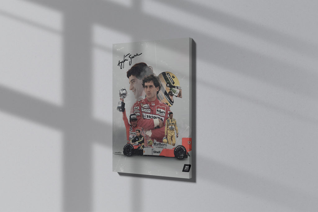 GeekCultcha Formula 1 Ayrton Senna Premium Canvas Print