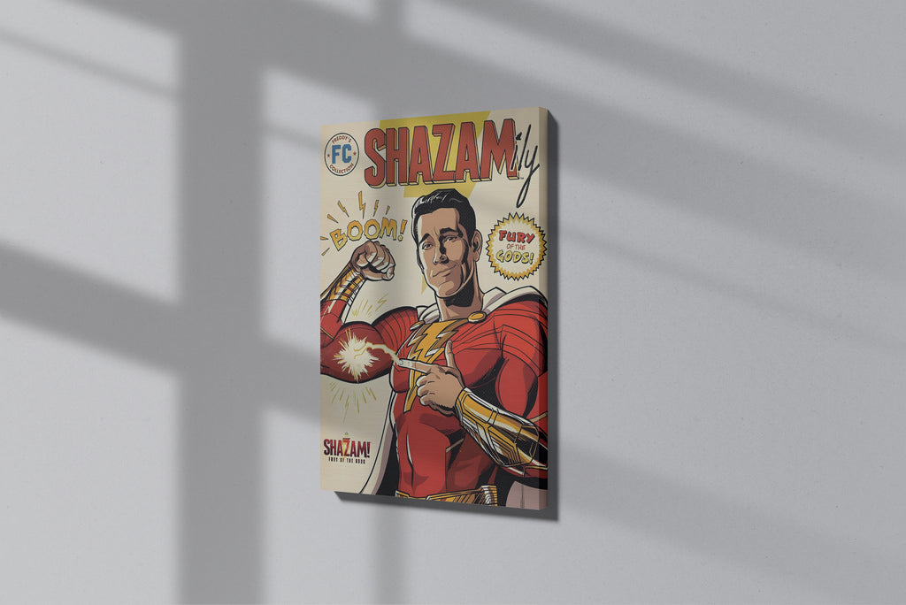 GeekCultcha Shazam Fury of the Gods Premium Canvas Print