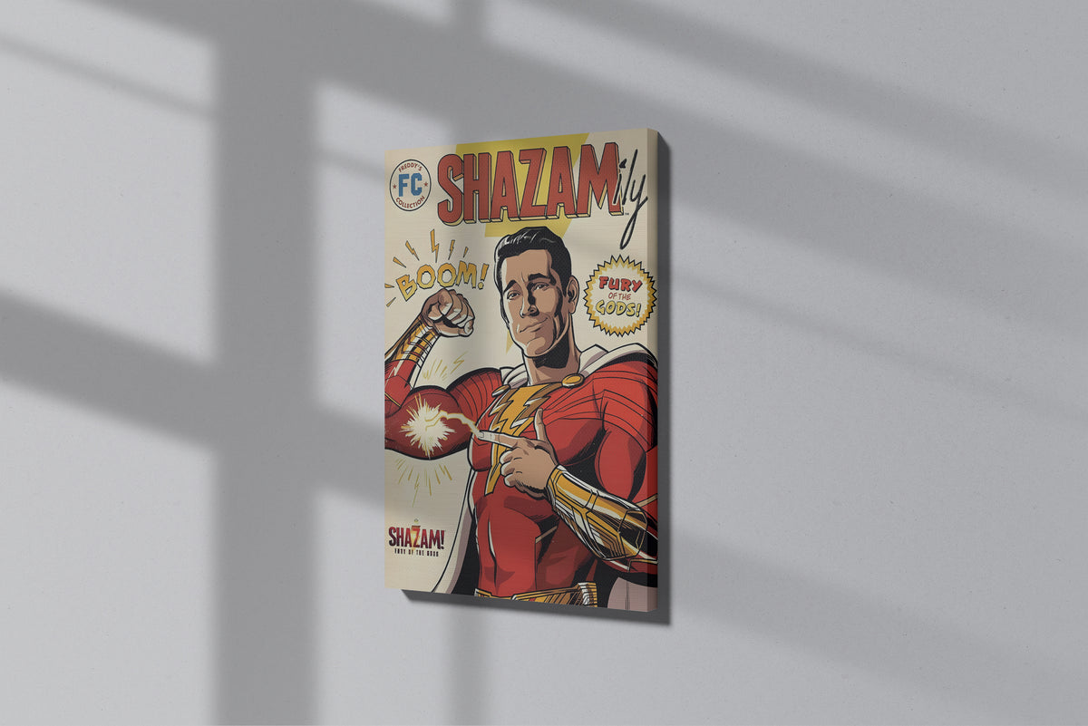 GeekCultcha Shazam Fury of the Gods Premium Canvas Print