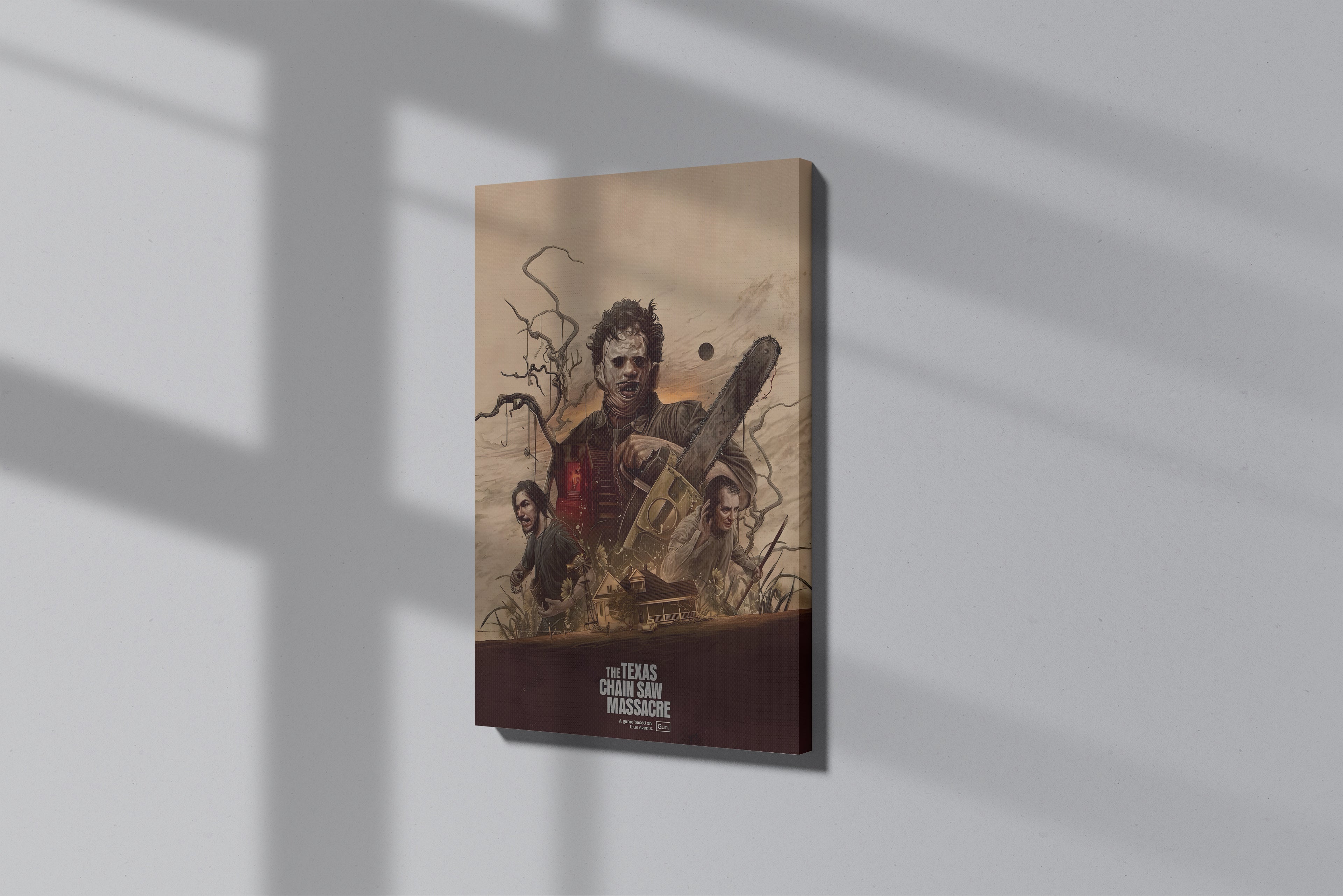 GeekCultcha The Texas Chain Saw Massacre Canvas Painting Horror Theme
