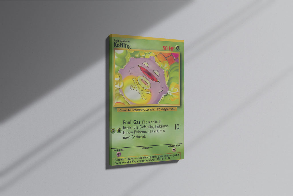 GeekCultcha Pokémon Koffing Premium Canvas Print