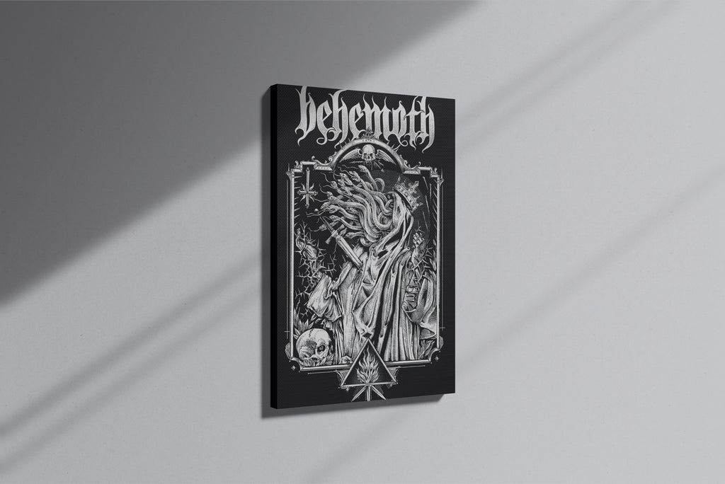 GeekCultcha Behemoth Themed Premium Canvas Painting Gothic Style