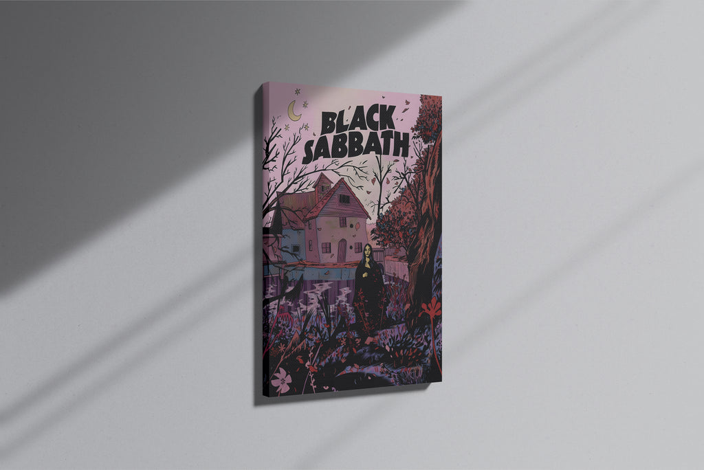 GeekCultcha Black Sabbath Album Themed Premium Canvas Painting