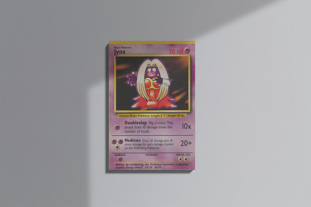 GeekCultcha Pokémon Jynx Themed Premium Canvas Print