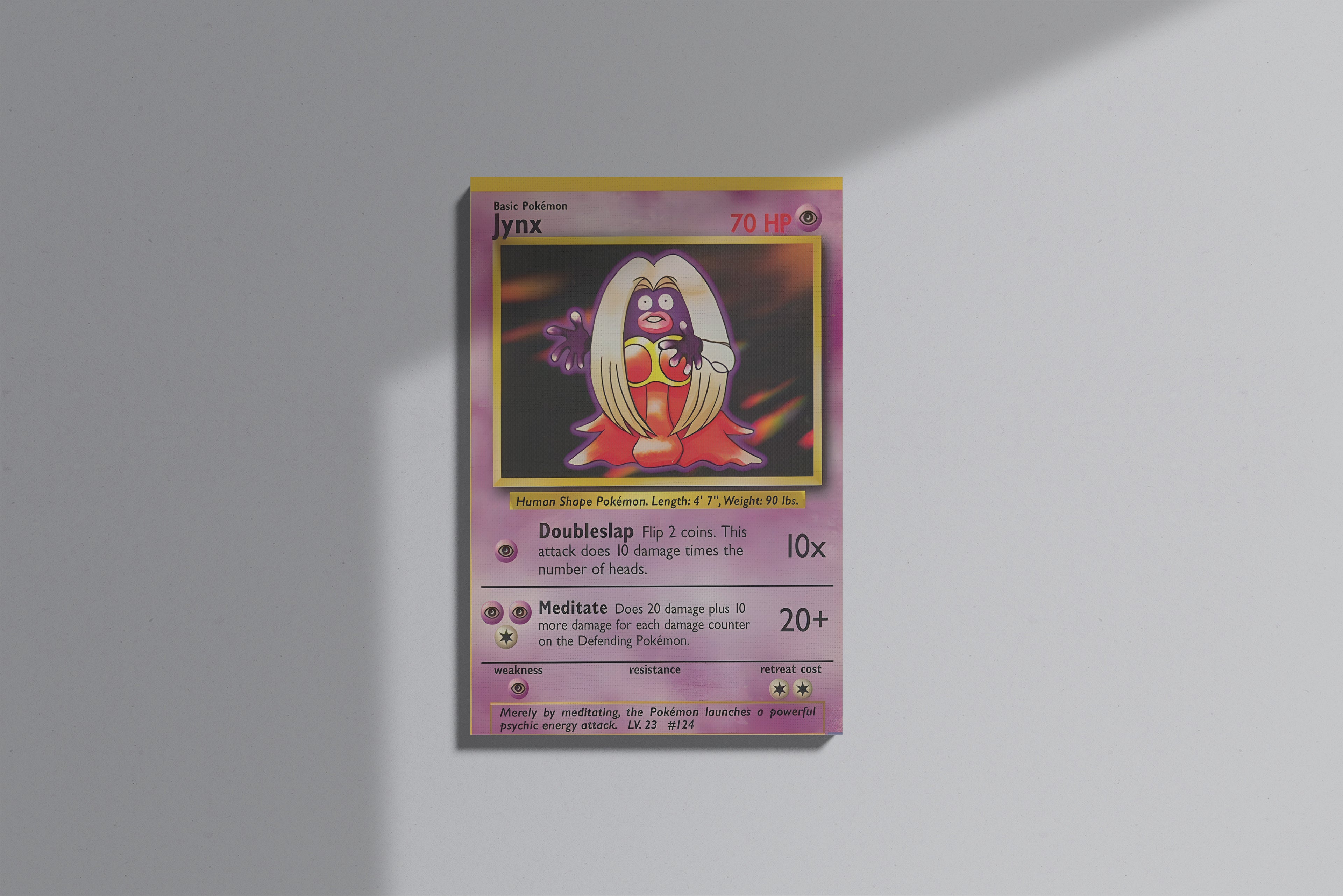 GeekCultcha Pokémon Jynx Themed Premium Canvas Print