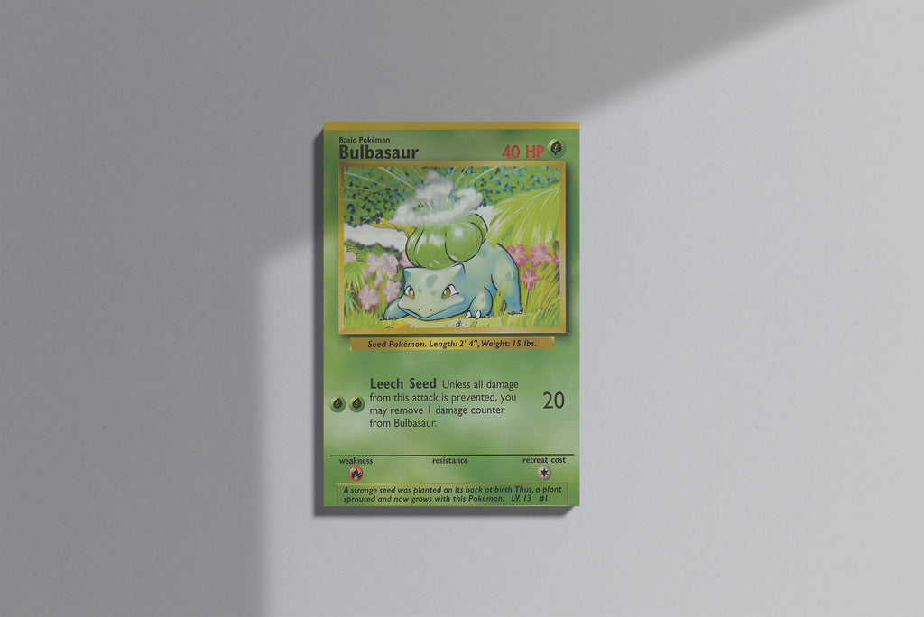GeekCultcha Pokémon Bulbasaur Premium Canvas Print
