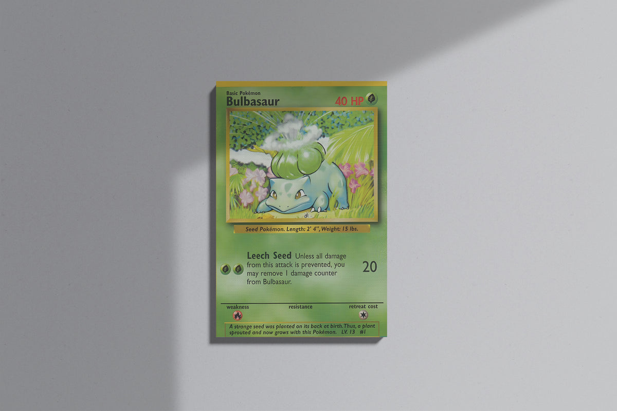 GeekCultcha Pokémon Bulbasaur Premium Canvas Print