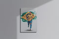GeekCultcha Brazil Football Neymar Premium Canvas Painting