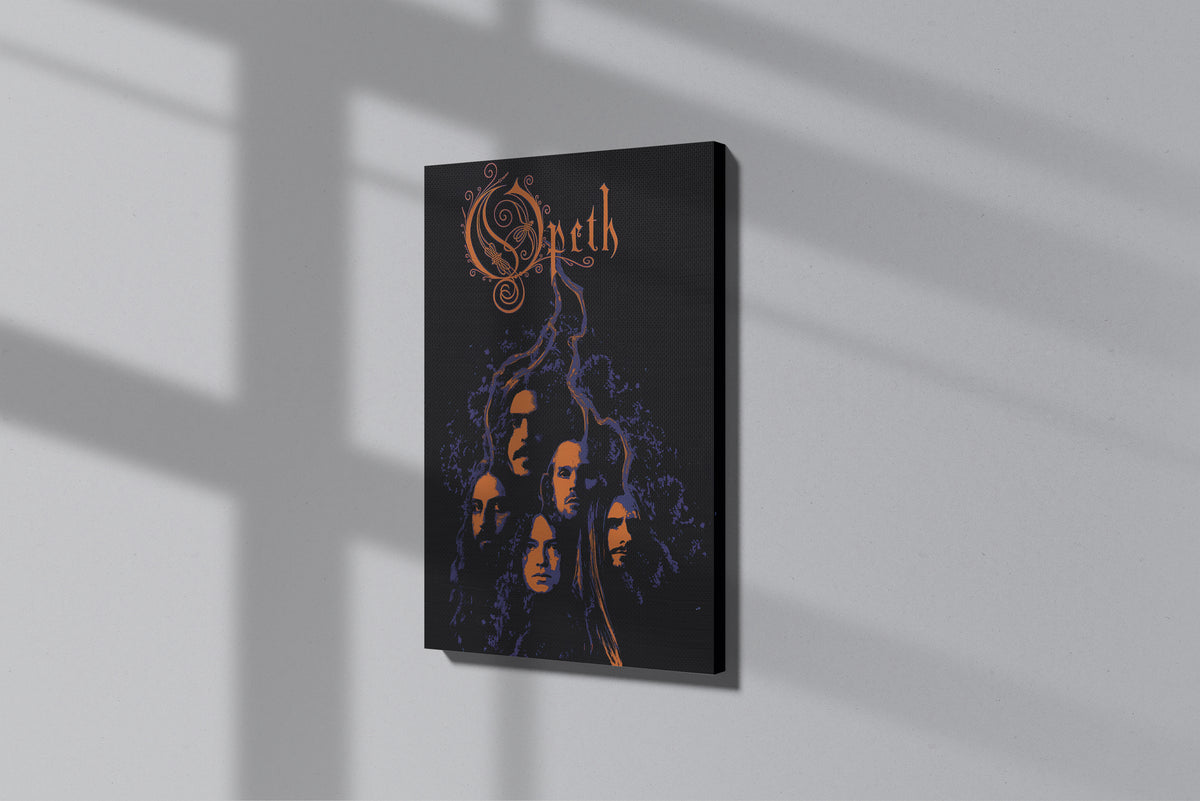 GeekCultcha Opeth Group Member Premium Canvas Painting
