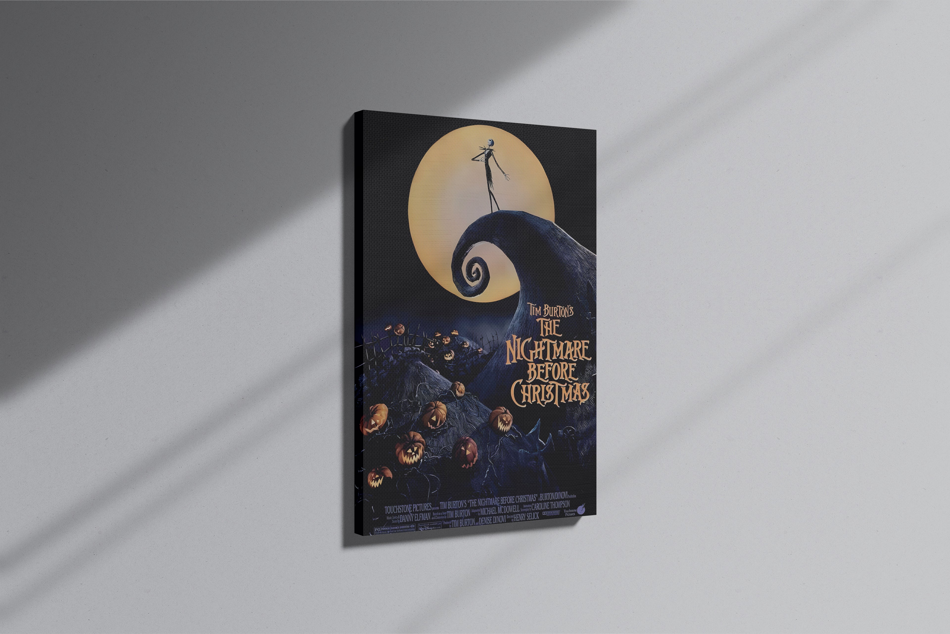GeekCultcha Tim Burton's The Nightmare Before Christmas Canvas Print