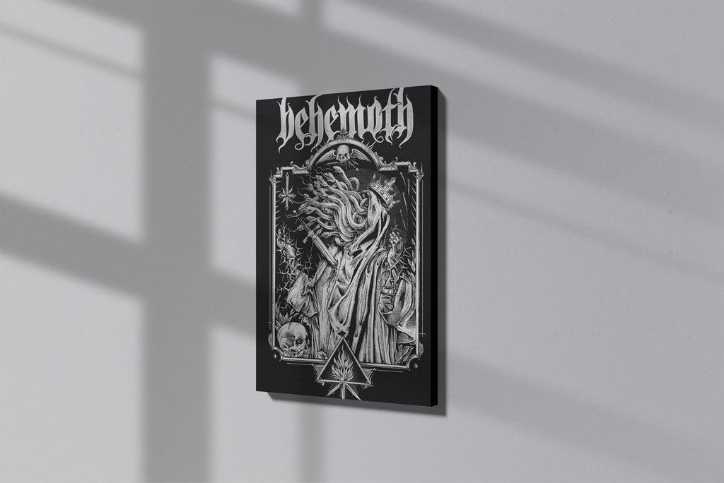 GeekCultcha Behemoth Themed Premium Canvas Painting Gothic Style