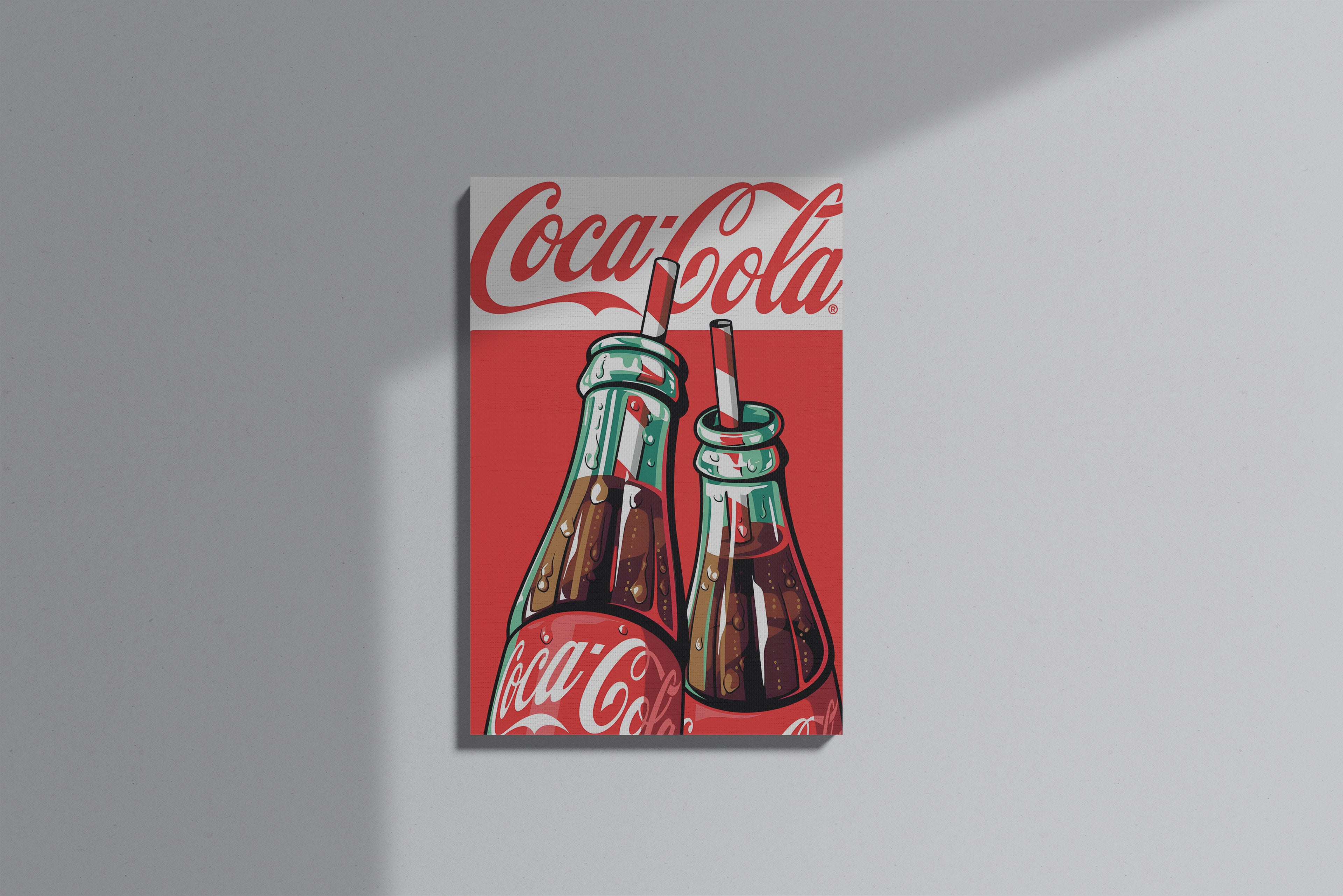 GeekCultcha Coca-Cola Themed Premium Canvas Painting