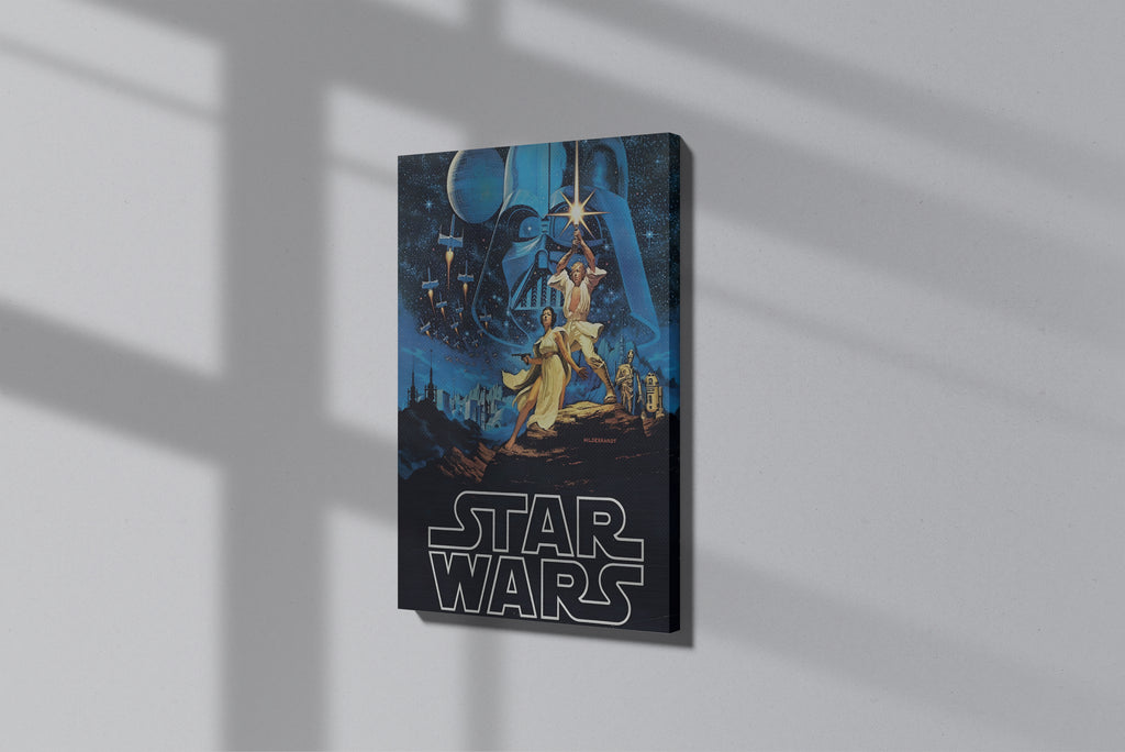 GeekCultcha Star Wars Darth Vader and Luke Skywalker Premium Canvas Print