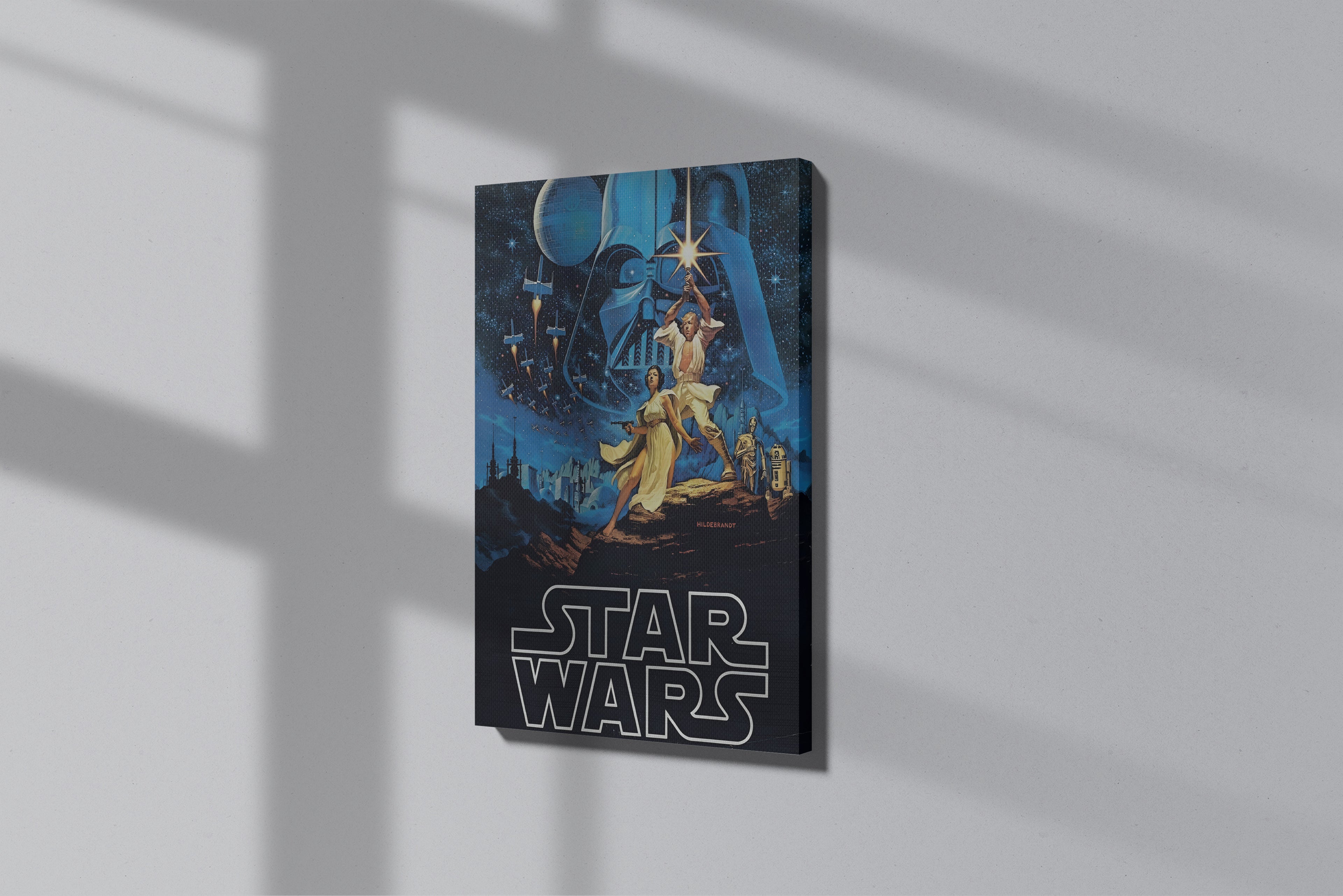 GeekCultcha Star Wars Darth Vader and Luke Skywalker Premium Canvas Print