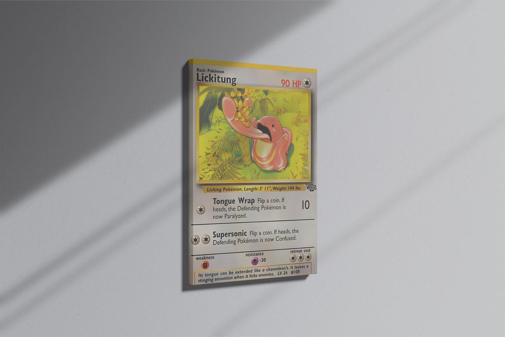 GeekCultcha Pokémon Lickitung Premium Canvas Print
