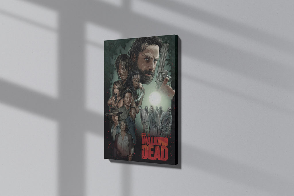 GeekCultcha The Walking Dead Character Themed Premium Canvas Print