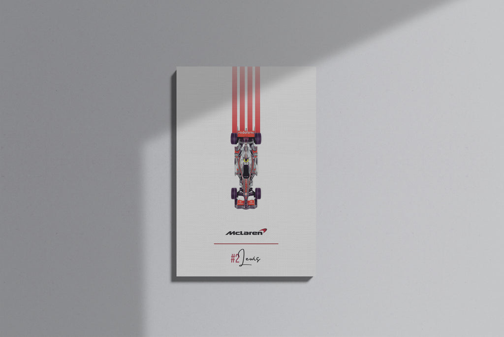GeekCultcha McLaren Lewis Hamilton Premium Canvas Print