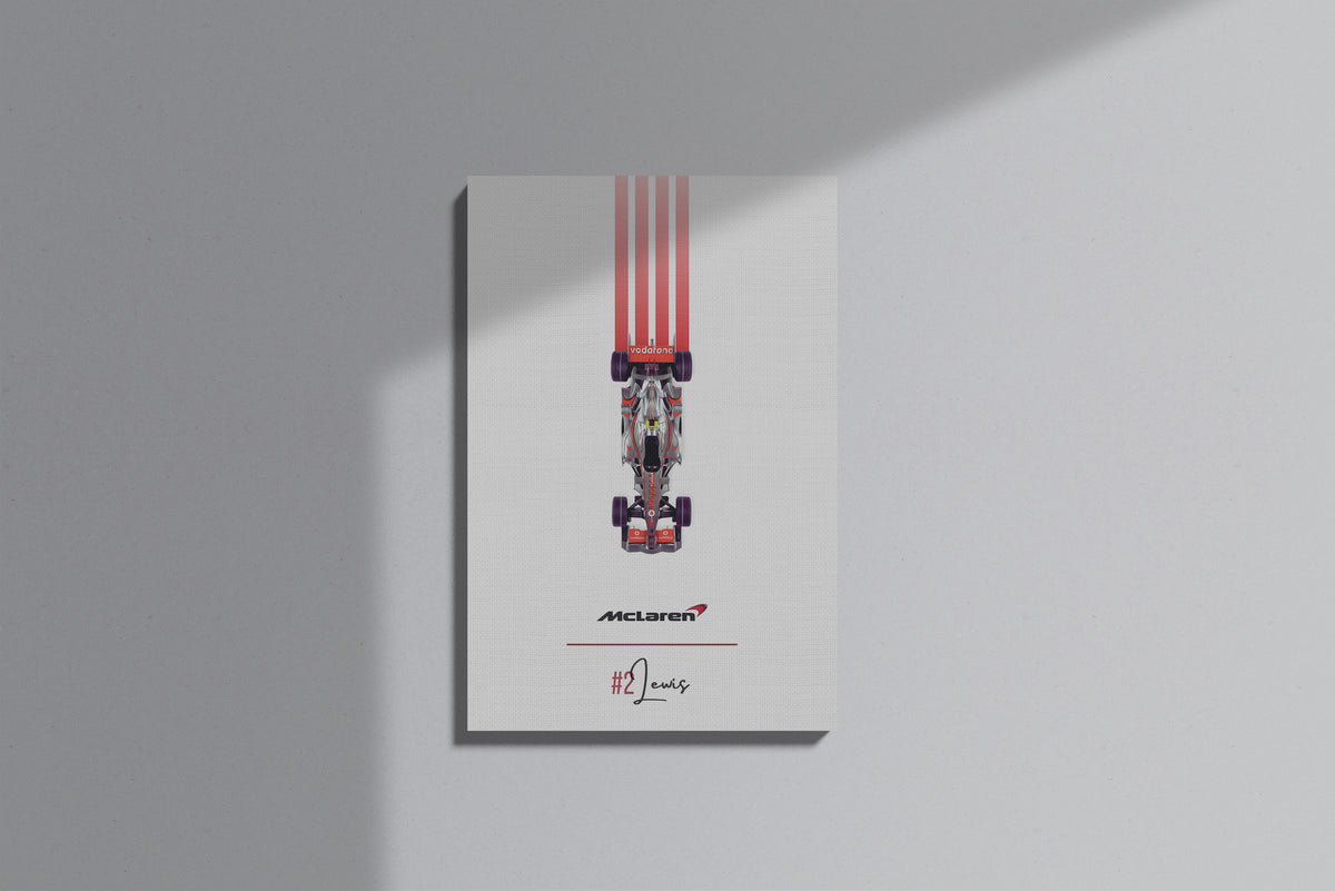 GeekCultcha McLaren Lewis Hamilton Premium Canvas Print