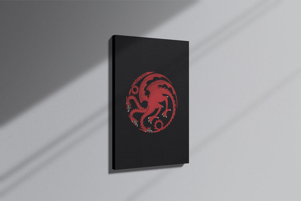 GeekCultcha Game of Thrones Targaryen Themed Premium Canvas Print