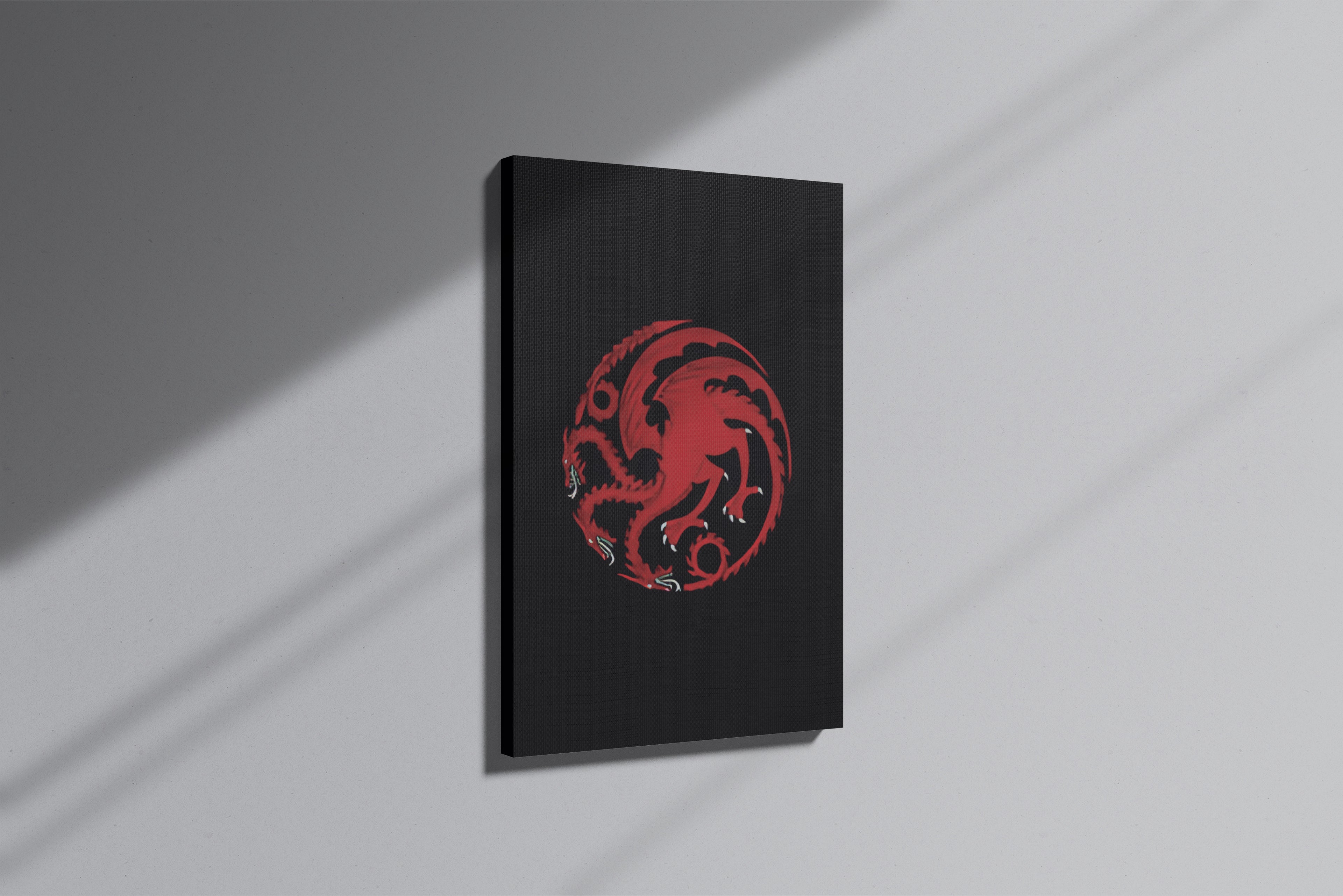 GeekCultcha Game of Thrones Targaryen Themed Premium Canvas Print