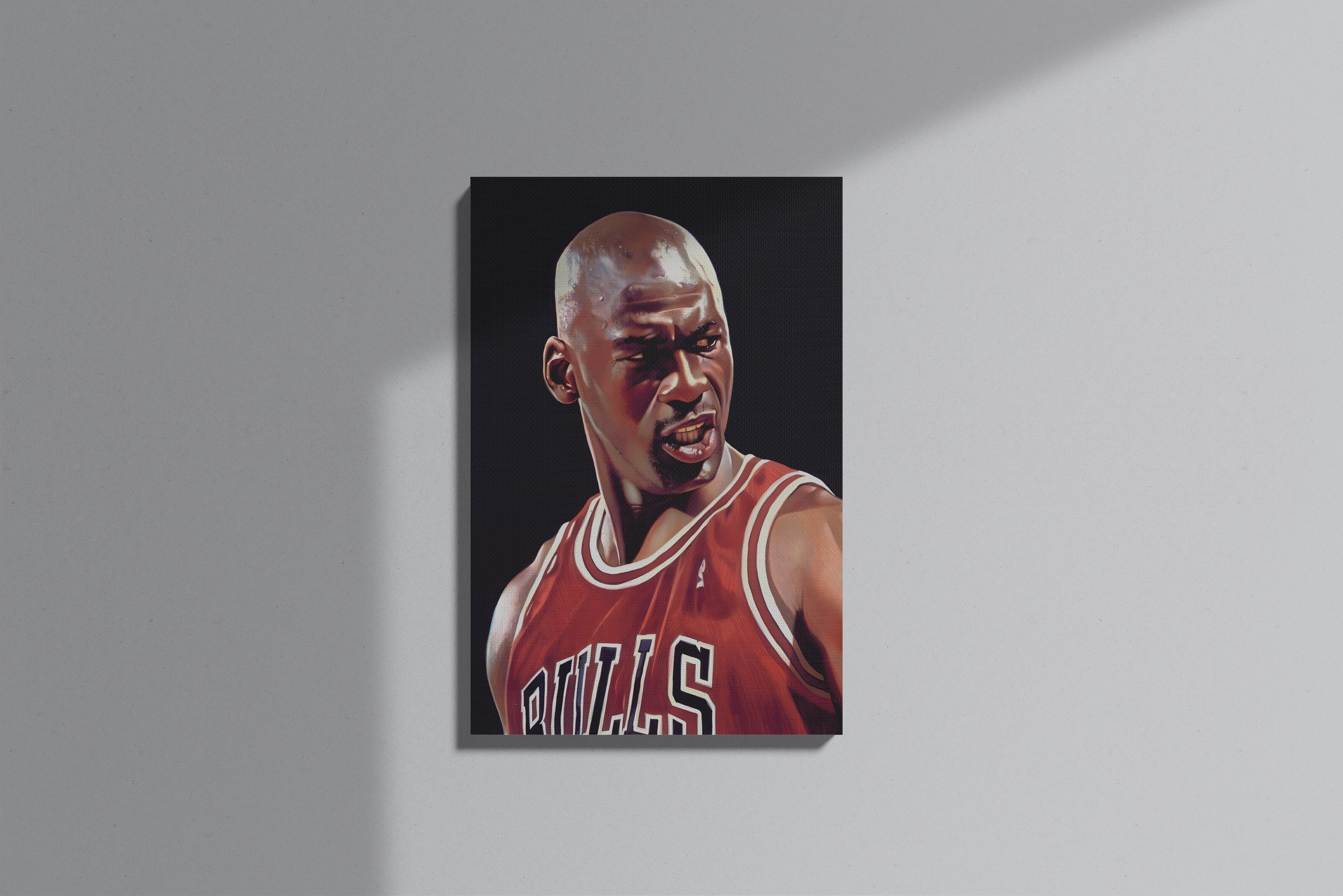 GeekCultcha Chicago Bulls Michael Jordan Premium Canvas Print Dynamic Style