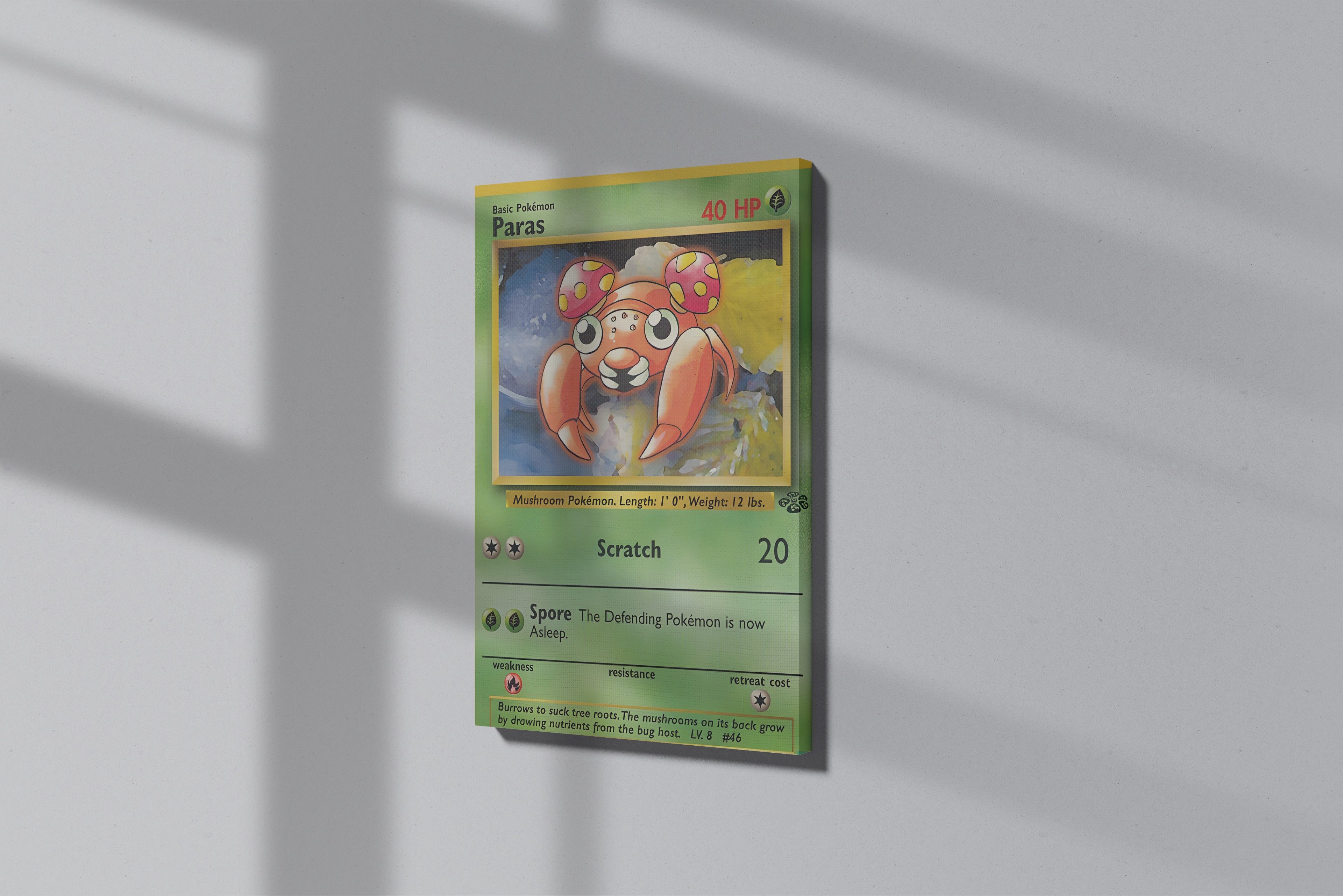 GeekCultcha Pokémon Paras Premium Canvas Print