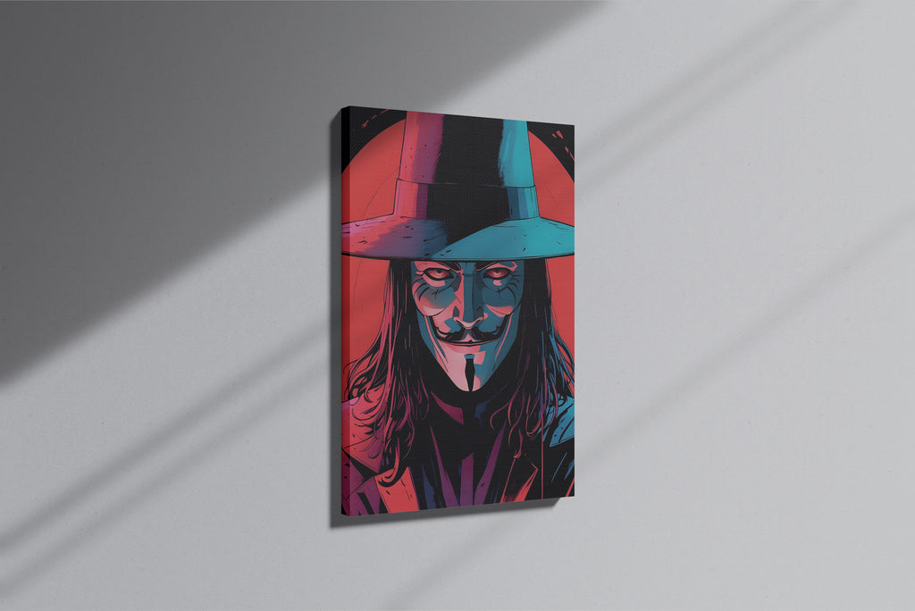 GeekCultcha V for Vendetta V Premium Canvas Print