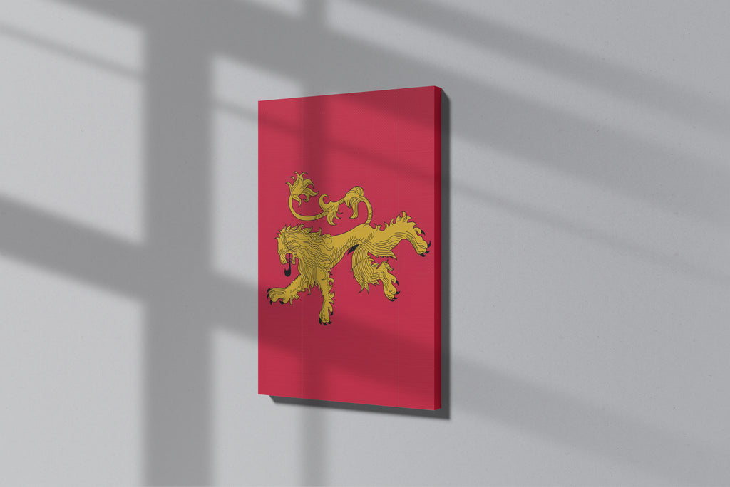 GeekCultcha Game of Thrones House Lannister Premium Canvas Print