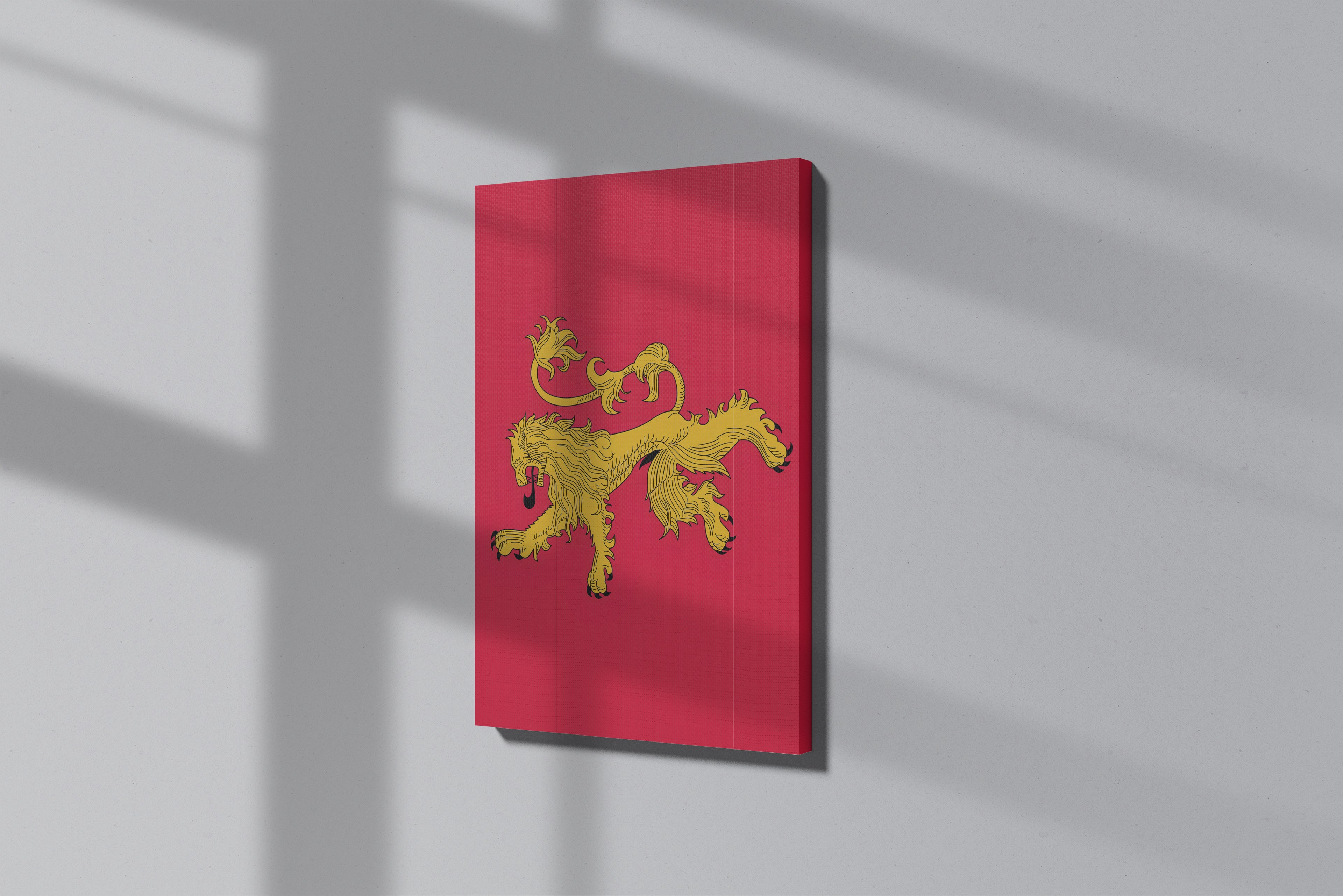 GeekCultcha Game of Thrones House Lannister Premium Canvas Print