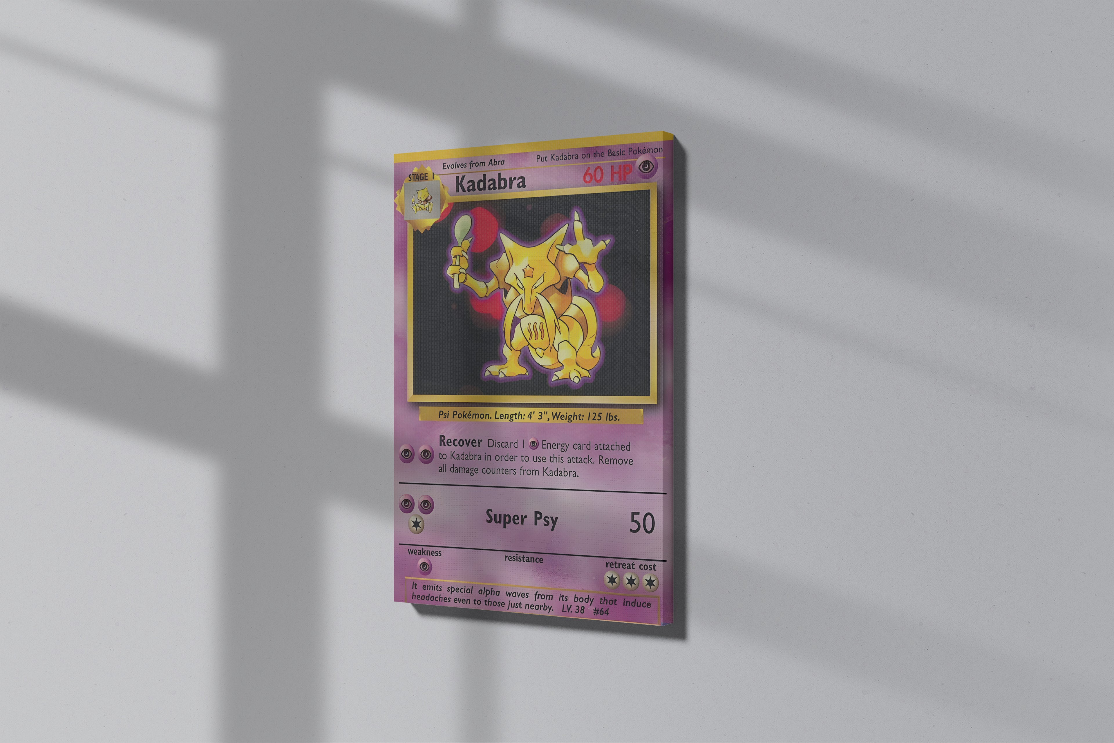 GeekCultcha Pokémon Kadabra Premium Canvas Print