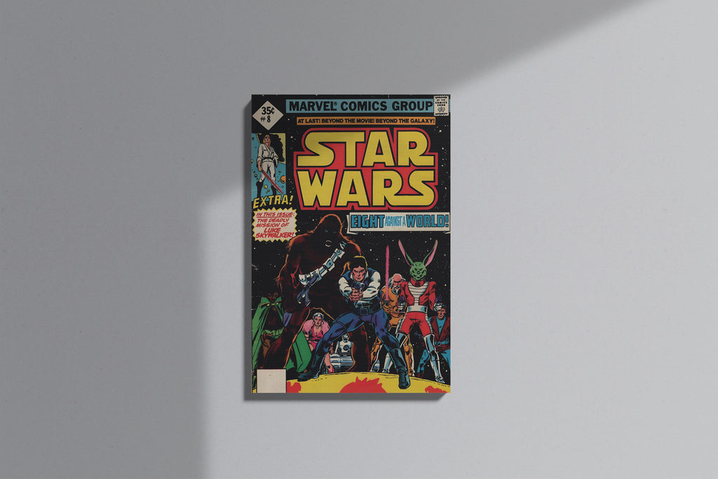 GeekCultcha Star Wars Luke Skywalker Premium Canvas Print