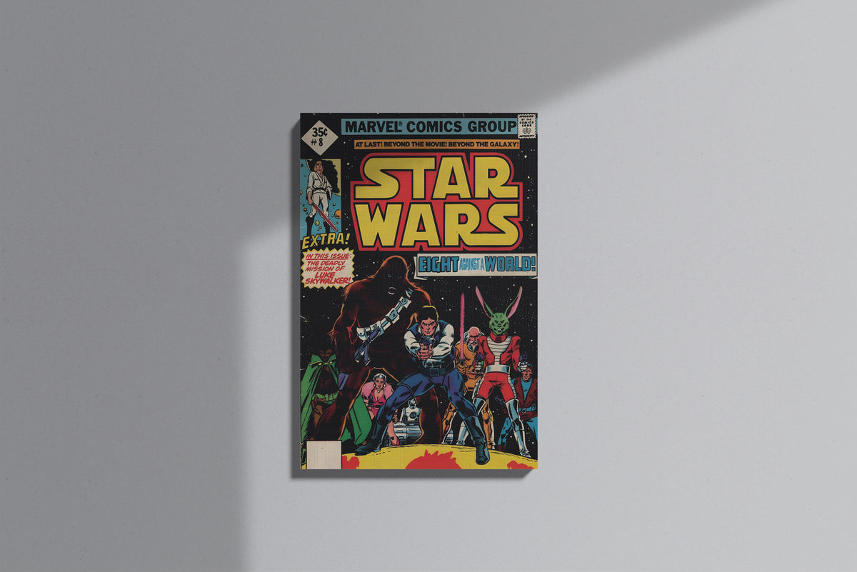 GeekCultcha Star Wars Luke Skywalker Premium Canvas Print